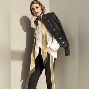 BANANA REPUBLIC PETITE XS CREAM CASUAL TUNIC BLOUSE